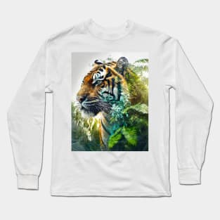 Lush Symphony: Jungle Spirit Unleashed Long Sleeve T-Shirt
